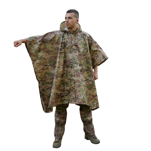 Пончо-дощовик із запаяними швами Kiborg Waterproof Мультикам 5401-0231-00 фото