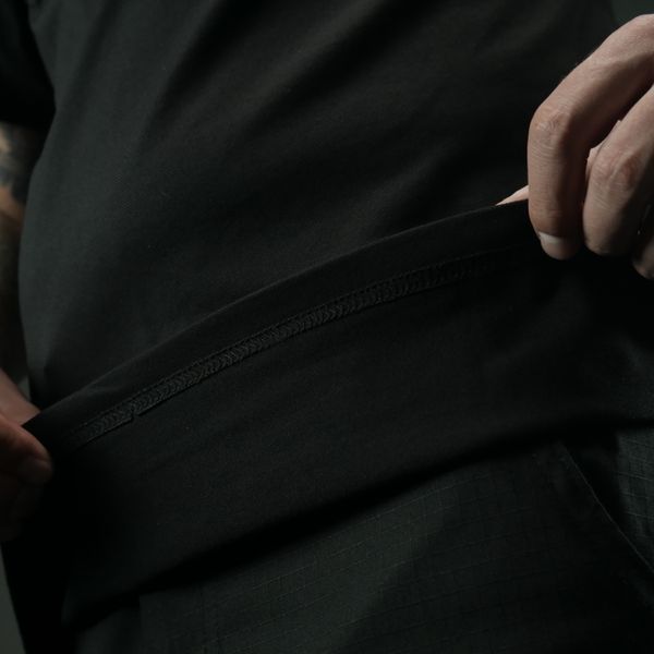 Трикотажна футболка "ARNO" виробник Militex &mdash; Чорна 5504-0404-3XL фото