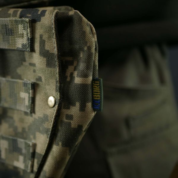Захист паху (напашник) потрійний Kiborg з балістичним пакетом 1 клас захисту Militex Pixel 17021 фото
