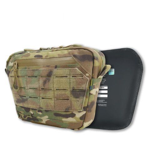 Сумка-напашник XL Kiborg з балістичним захистом 2 клас Militex Мультикам 82001-2-К фото